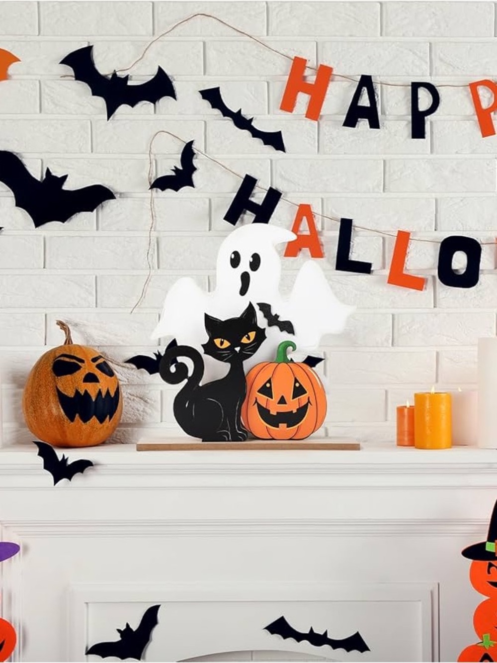 Spooky Tabletop Decor β’ Ghost/Cat/Pumkin - Picture 8 of 9